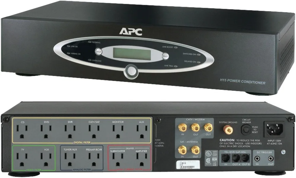 APC H15 Home Theater - The Best Surge Protectors for Home Theaters