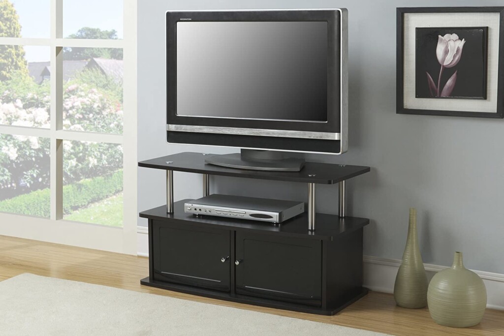 Convenience Concepts Designs2Go TV Stand with 2 Cabinets, Espresso -  Best Home Entertainment Center for Home Theaters