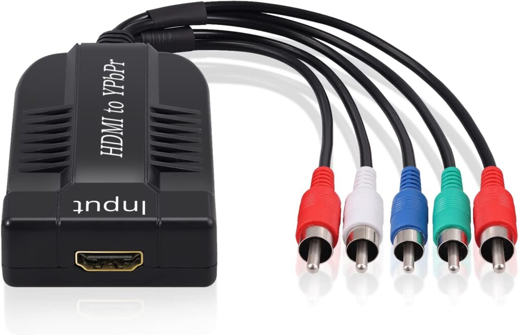 
LiNKFOR 1080P HDMI to Component Converter Scaler, HDMI Input to YPbPr Convert HDMI to Component, Only HDMI to Component Converter for HDTV Box PC PS3 Roku... How to Connect a TV to a Receiver Without HDMI