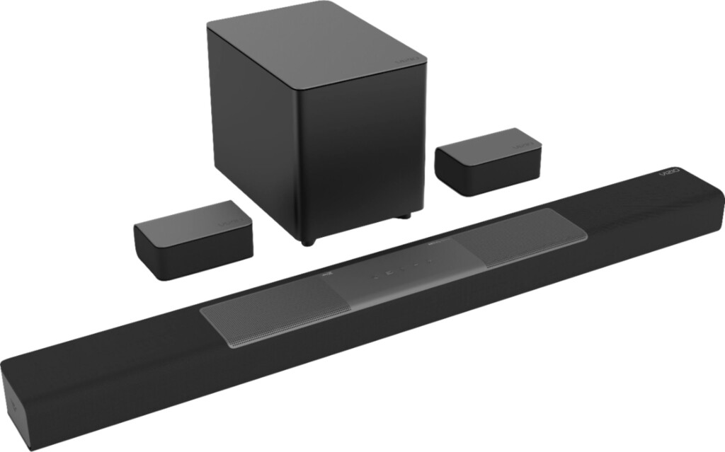 VIZIO 5.1.2-Channel Soundbar System with Dolby Atmos - List of The Best 8 Soundbars with Google Assistant