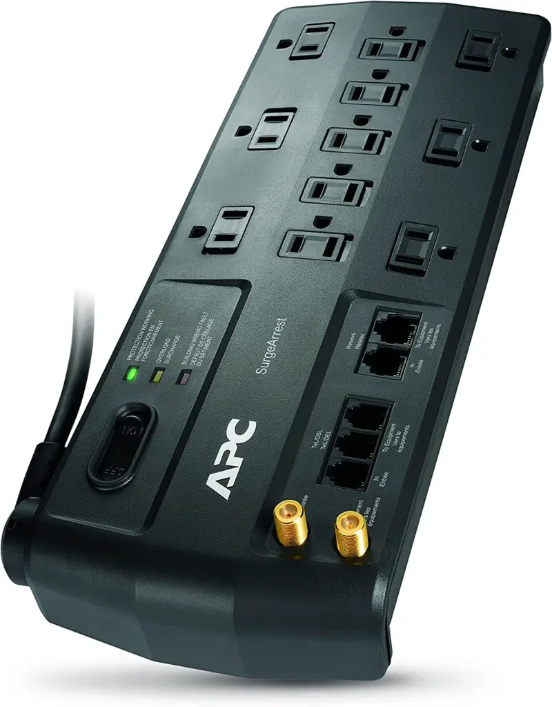 APC 11-Outlet Surge Protector with Phone, Network Ethernet & Coaxial Protection