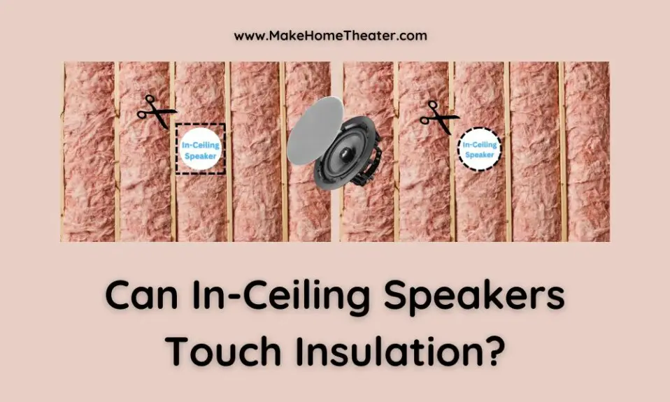 Can In-Ceiling Speakers Touch Insulation?