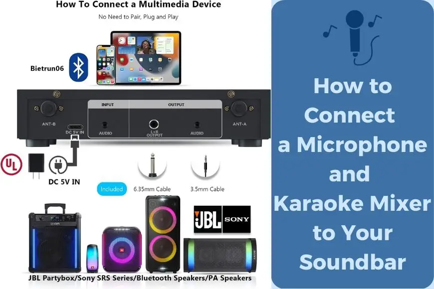 How to Connect a Microphone and Karaoke Mixer to Your Soundbar