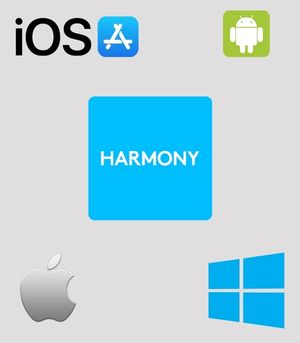 3) Download and Open the Harmony Control App on IOS or Android