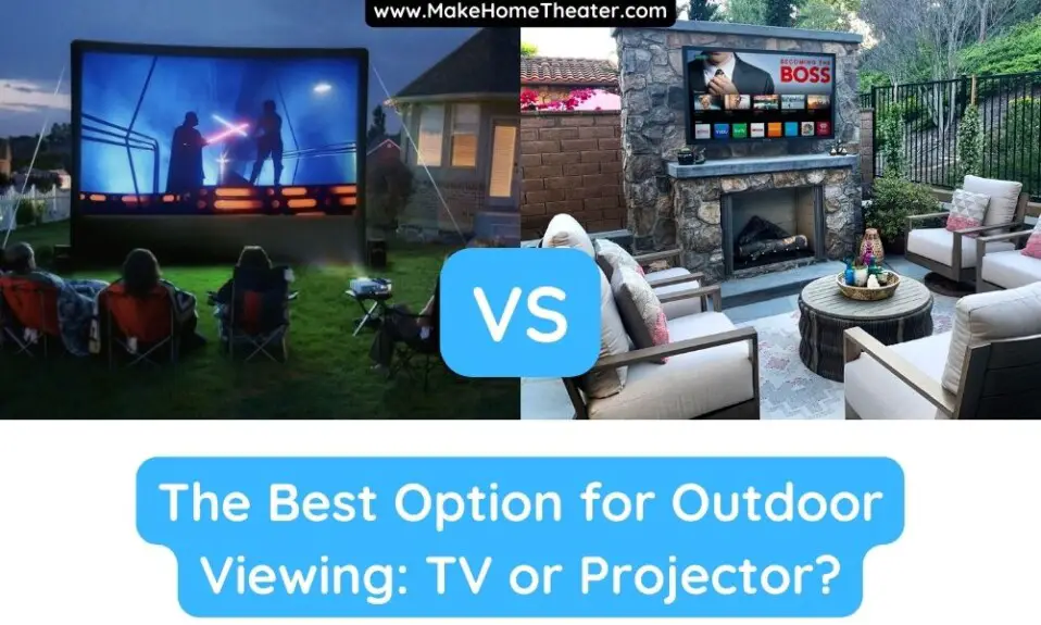 The Best Option for Outdoor Viewing: TV or Projector?